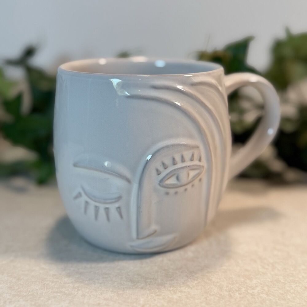 Starbucks Mug 2013 Anniversary Winking Mermaid Siren 3D Relief Design White